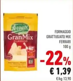Conad Formaggio grattugiato mix FERRARI offerta