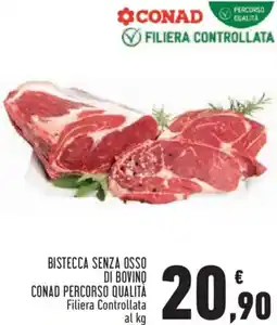 Conad Bistecca senza osso di bovino conad percorso qualità offerta