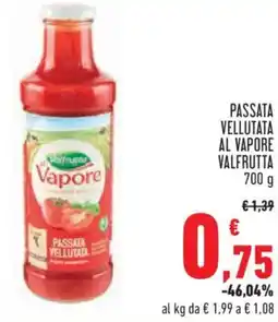Conad Passata vellutata al vapore VALFRUTTA offerta