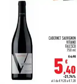 Conad Cabernet sauvignon vitiano falesco offerta