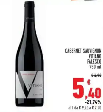 Conad Cabernet sauvignon vitiano falesco offerta