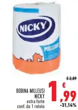 Conad Bobina milleusi NICKY offerta