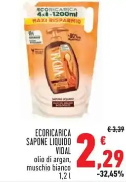Conad Ecoricarica sapone liquido VIDAL offerta