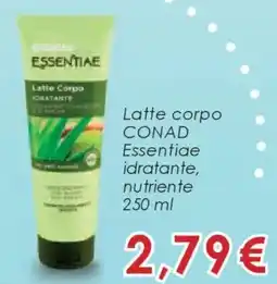 Conad Latte corpo CONAD Essentiae idratante, nutriente offerta