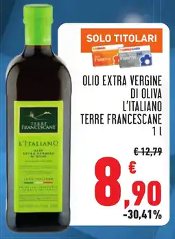 Conad Olio extra vergine di oliva l'italiano TERRE FRANCESCANE offerta