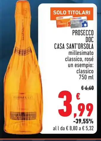 Prosecco doc casa sant'orsola