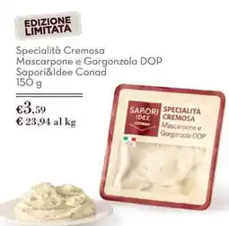 Spazio Conad Specialità Cremosal Mascarpone e Gorgonzola DOP Sapori&Idee Conad offerta