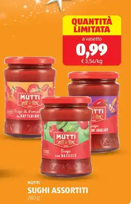 ALDI Mutti sughi assortiti offerta