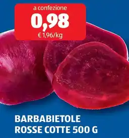 ALDI Barbabietole rosse cotte offerta