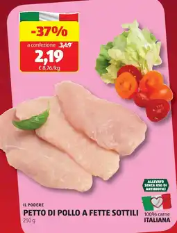 ALDI Il podere petto di pollo a fette sottili offerta