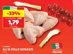 ALDI Il podere ali di pollo separate offerta
