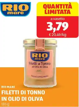 ALDI Rio mare filetti di tonno in olio di oliva offerta
