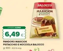 Tigre Pandoro maxiciok pistacchio e nocciola BALOCCO offerta