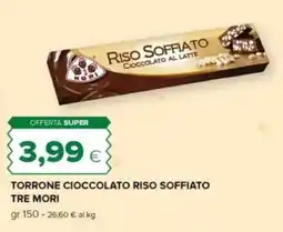 Tigre Torrone cioccolato riso soffiato TRE MORI offerta