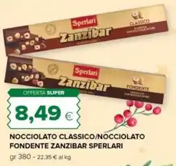 Tigre Nocciolato classico/nocciolato fondente zanzibar SPERLARI offerta