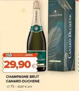 Tigre Champagne brut CANARD-DUCHENE offerta