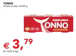 Esselunga TONNO all'olio di oliva offerta