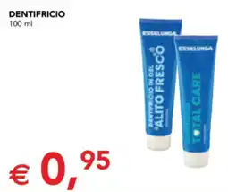 Esselunga Dentifricio ALITO FRESCO TOTAL CARE offerta