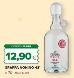 Tigre Grappa nonino 43° offerta