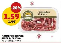 PENNY Fiammiferi di speck SAPOR DI CASCINA offerta