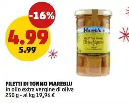 PENNY Filetti di tonno MAREBLU offerta