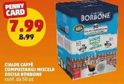 PENNY Cialde caffè compostabili miscela decisa BORBONE offerta