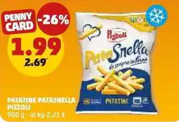 PENNY Patatine patasnella PIZZOLI offerta
