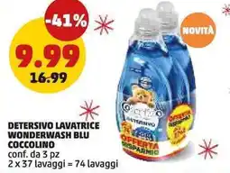 PENNY Detersivo lavatrice wonderwash blu COCCOLINO offerta