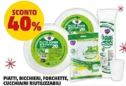 PENNY Piatti, bicchieri, forchette, cucchiaini riutilizzabili offerta