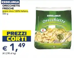 Esselunga Orecchiette fresche offerta