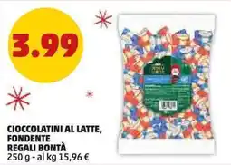 PENNY Cioccolatini al latte, fondente REGALI BONTÀ offerta