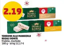 PENNY Torrone alle mandorle REGALI BONTÀ offerta