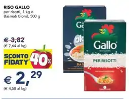 Esselunga Riso GALLO offerta