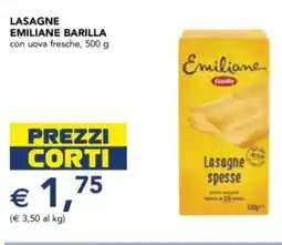 Esselunga Lasagne emiliane BARILLA offerta