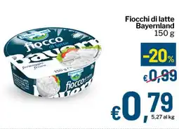 Qui Discount Fiocchi di latte Bayernland offerta