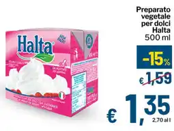 Qui Discount Preparato vegetale per dolci Halta offerta
