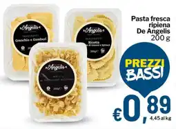 Qui Discount Pasta fresca ripiena De Angelis offerta