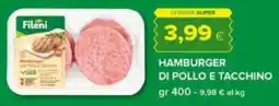 Tigre Hamburger di pollo e tacchino offerta