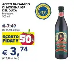 Esselunga Aceto balsamico di modena igp DEL DUCA offerta
