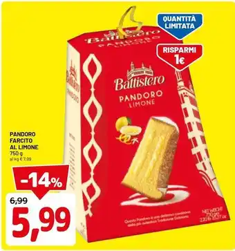 Pandoro farcito al limone