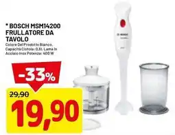 DPiù BOSCH MSM14200 FRULLATORE DA TAVOLO offerta