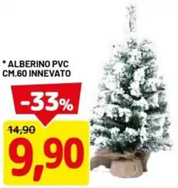 DPiù Alberino PVC cm.60 innevato offerta