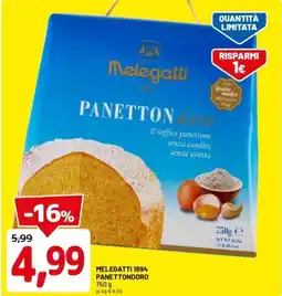 DPiù Melegatti 1894 panettondoro offerta