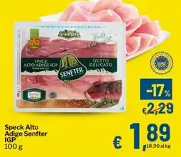 Qui Discount Speck Alto Adige Senfter IGP offerta