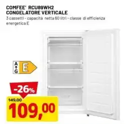 DPiù COMFEE RCU89WH2 CONGELATORE VERTICALE offerta