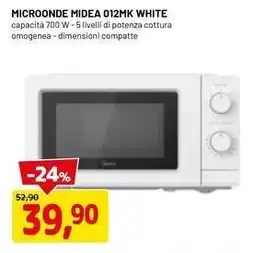 DPiù MICROONDE MIDEA 012MK WHITE offerta