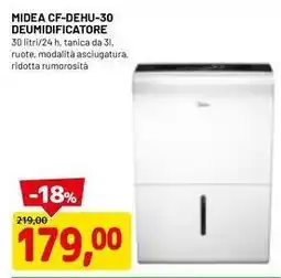 DPiù MIDEA CF-DEHU-30 DEUMIDIFICATORE offerta
