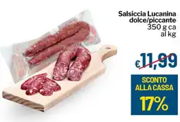 Qui Discount Salsiccia Lucanina dolce/piccante offerta