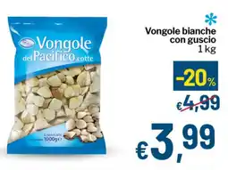 Qui Discount Vongole bianche con guscio offerta