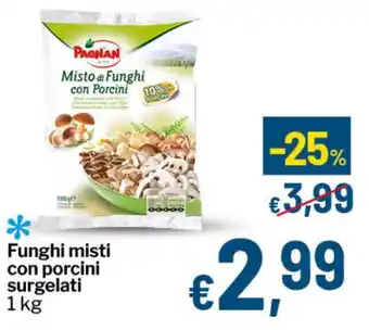 PAGNAN Funghi misti con porcini surgelati
